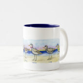 zes sandpipers op een mok (Voorkant rechts)