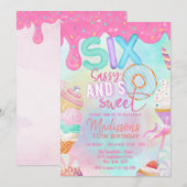 Zes Sassy en zo zoet Kaart (Voorkant / Achterkant)