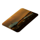 Zes satellieten in een rij magneet (Linkerzijde)