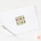Zes scènes voor de opera "Tannhauser" Vierkante Sticker (Envelop)