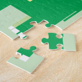 Zes schattige olifanten kinderen legpuzzel (Zijkant)