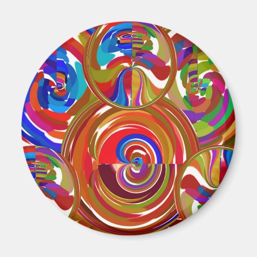 Zes Sigma-cirkels - Borden voor Reiki-kleurenthera Magneet (Voorkant)