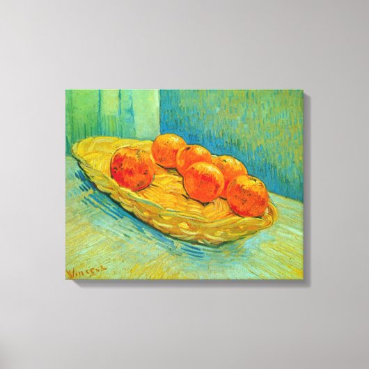 Zes Sinaasappels van Vincent van Gogh Canvas Afdruk (Voorkant)
