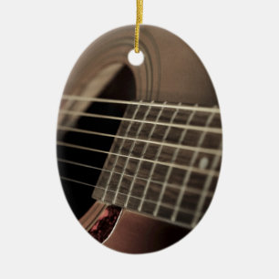 Zes snarige akoestische gitaar keramisch ornament