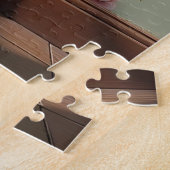 Zes-snarige Dulcimer Vintage Bloem Legpuzzel (Zijkant)