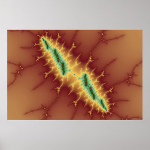 Zes strips - Fractal Poster