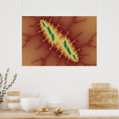 Zes strips - Fractal Poster (Keuken)