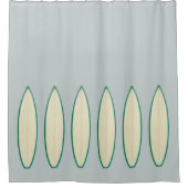 Zes surfplanken cool surfen douchegordijn (Voorkant)