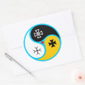 ZES Symbool van Assianisme Ronde Sticker (Envelop)