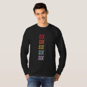 Zes T-shirt (Voorkant volledig)