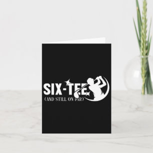 Zes t-shirt en nog steeds op par 60e verjaardag 60 kaart