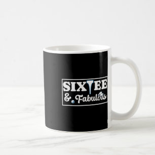 Zes T-shirt Golfverjaardag 60ste verjaardag Vrouwe Koffiemok