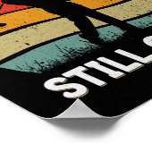 Zes T-shirt Golfverjaardagsfeest 60ste verjaardag  Poster (Hoek)