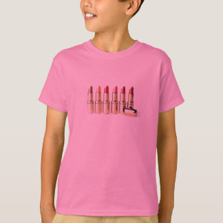 Zes tinten lippenproducten t-shirt