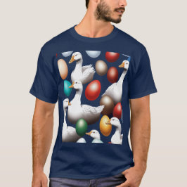 zes uitgezette ganzen t-shirt