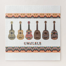 Zes Ukulele Patronen Legpuzzel