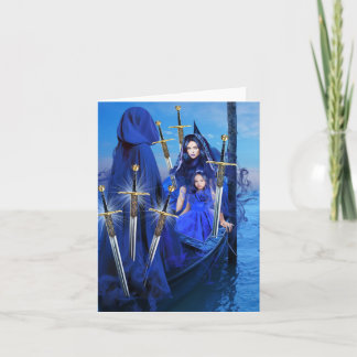 Zes van de zwaarden kaart