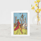 Zes van toverstokken - Rider Waite Smith tarot Kaart (Gele Bloem)