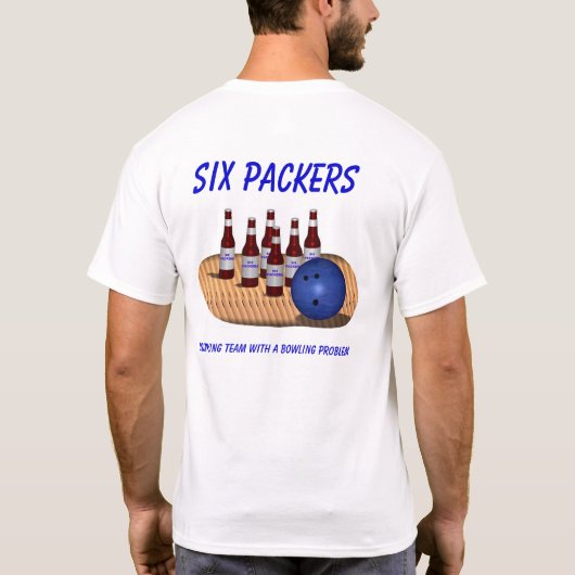 Zes verpakkingsmaterialen Bowling Shirt White (Achterkant)