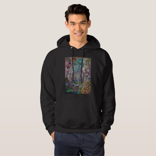 zes vingers hoodie (Voorkant volledig)