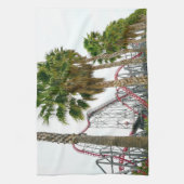 Zes Vlag Magische Berg Theedoek (Verticaal)