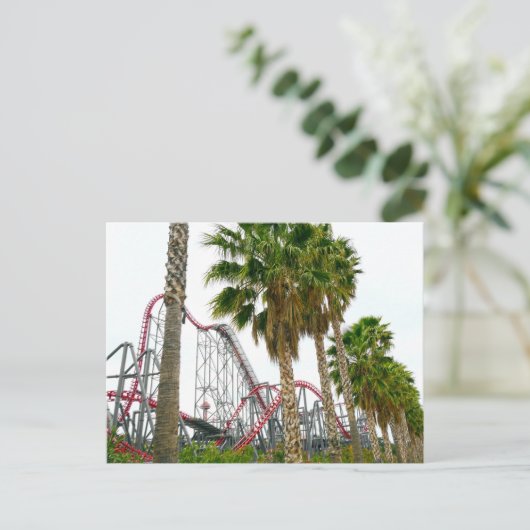 Zes Vlaggen Magic Mountain Briefkaart (Staand voorkant)