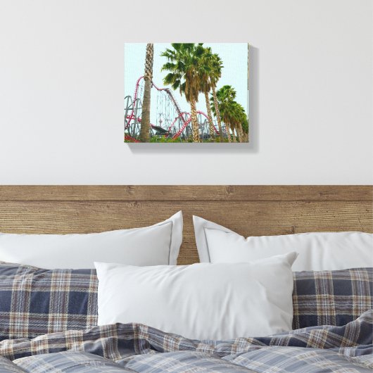 Zes Vlaggen Magic Mountain Canvas Afdruk (Insitu (Slaapkamer))