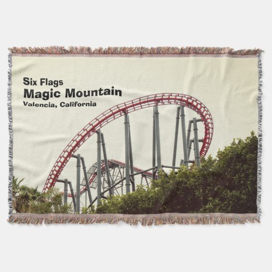 Zes Vlaggen Magic Mountain Deken (Voorkant)