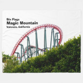 Zes Vlaggen Magic Mountain Fleece Deken (Voorkant (Horizontaal))