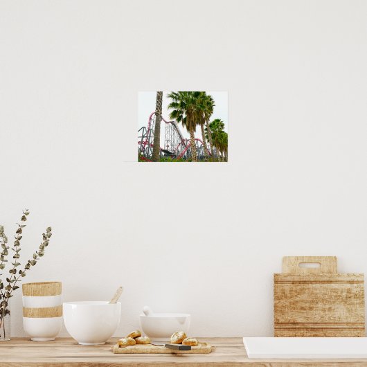 Zes Vlaggen Magic Mountain Poster (Keuken)