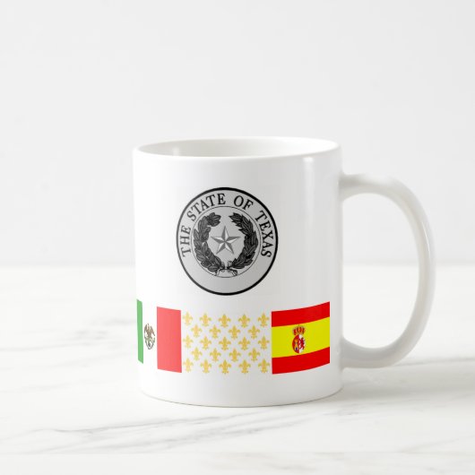 Zes vlaggen van de mok Texas (Rechts)