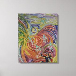 "Zes Vogels" Canvas Afdruk