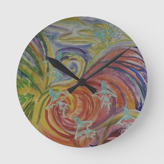 Zes Vogels Ronde Klok (Voorkant)
