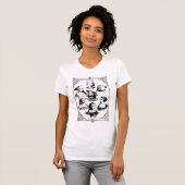 Zes vrouwen met Henry VIII Women's T-shirt (Voorkant volledig)