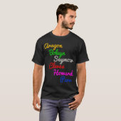 Zes Vrouwen T-shirt (Voorkant volledig)