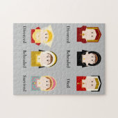 Zes vrouwen, Tudor Legpuzzel (Horizontaal)