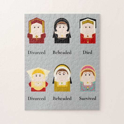 Zes vrouwen, Tudor Legpuzzel (Verticaal)