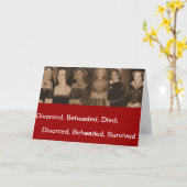 Zes vrouwen van Henry VIII Groeten Kaart (Gele Bloem)