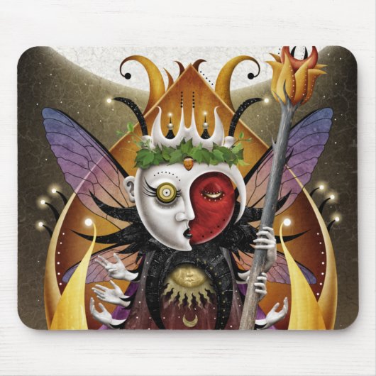 Zes Wands Mousepad Muismat (Voorkant)