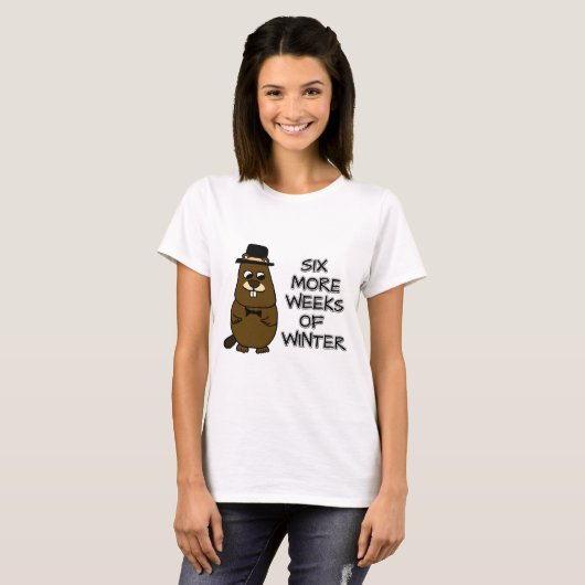 Zes weken langer winter t-shirt (Voorkant volledig)
