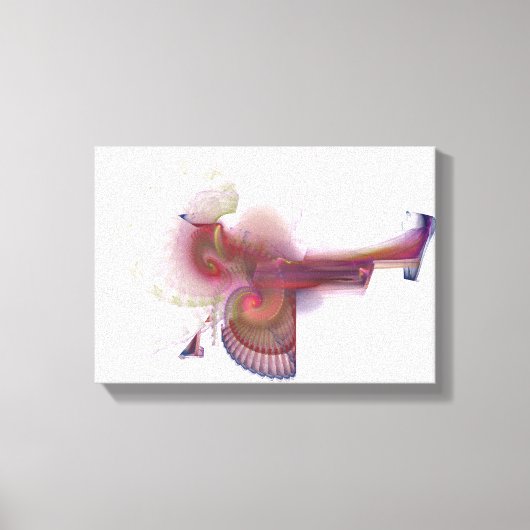 Zes-winged-seraph - Digitale fractal Canvas Afdruk (Voorkant)
