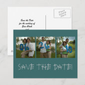 zes, zesentwintig, tien, SAVE THE DATE! Aankondigingskaart (Voorkant / Achterkant)