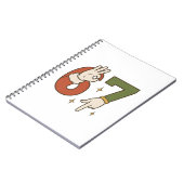 Zes Zeven 67 6 7 Kerstman Elf Kerstmis Meme Notitieboek (Linkerzijde)