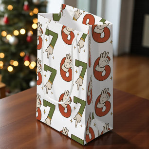 Zes Zeven 67 6 7 Kerstmis Kerstman Elf Meme Klein Cadeauzakje