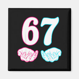 Zes Zeven 67 6 7 Kinderen 67 N Jongens 6-7 Meme ha Magneet