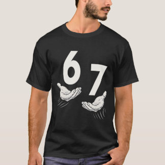 Zes Zeven 67 6 7 Kinderen 67 Tiener Jongens 6-7 Me T-shirt