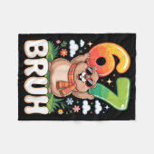 Zes Zeven 67 Bruh Bosmarmot Grappig 6 7 Meme Jonge Fleece Deken (Voorkant (Horizontaal))