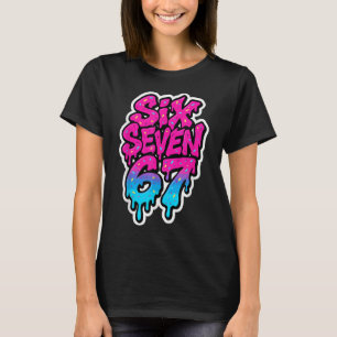 Zes Zeven 67 Bysebyll Ijs Druppel Metselaar Meme K T-shirt