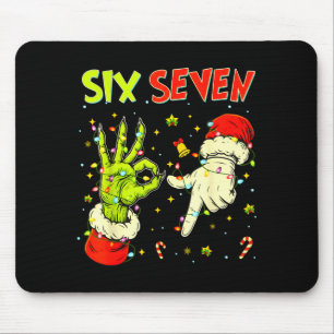 Zes Zeven 67 Grappige Handteken Kerst Meme  Muismat