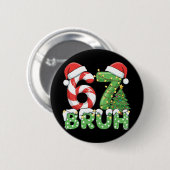 Zes Zeven 67 Grappige Kerstman Bruh Kerstmis Meme Ronde Button 5,7 Cm (Voorkant /achterkant)